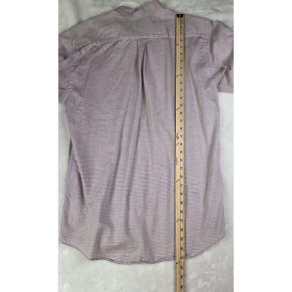 Southern Proper Men's Medium Striped Short Sleeve Button Up Shirt - Picture 7 of 7